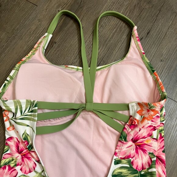 Hurley One Piece Floral Swim Suite, Women's size Small - Picture 6 of 8
